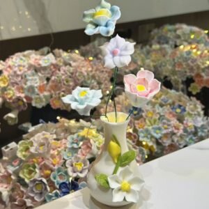 Creative Ceramic Flower Figurine