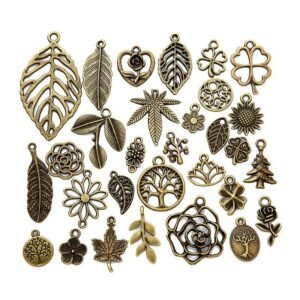 Creative Vintage Leaf DIY Charms