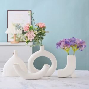 Creative Minimalist White Ceramic Vase